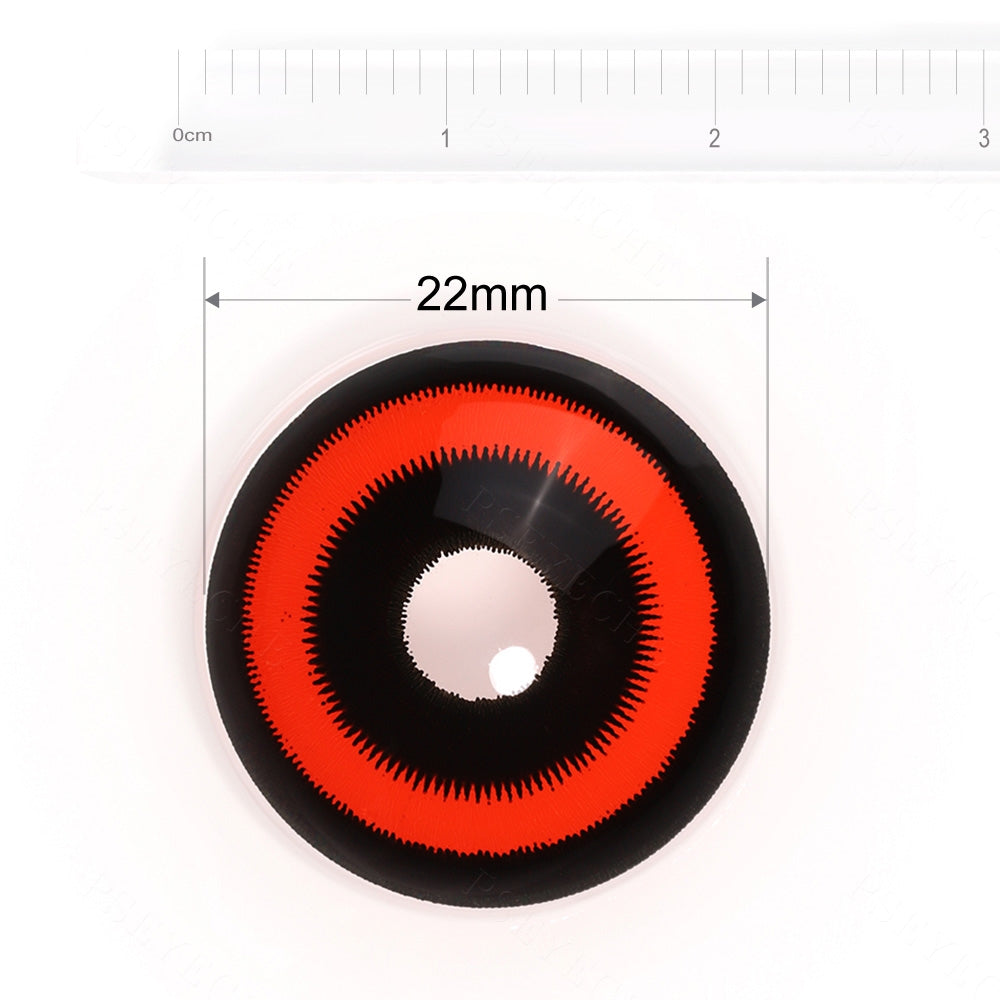 Red Ring Ghoul Sclera Contacts - PsEYEche