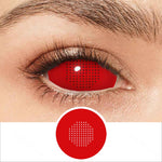 Red Mesh Sclera Contacts - PsEYEche