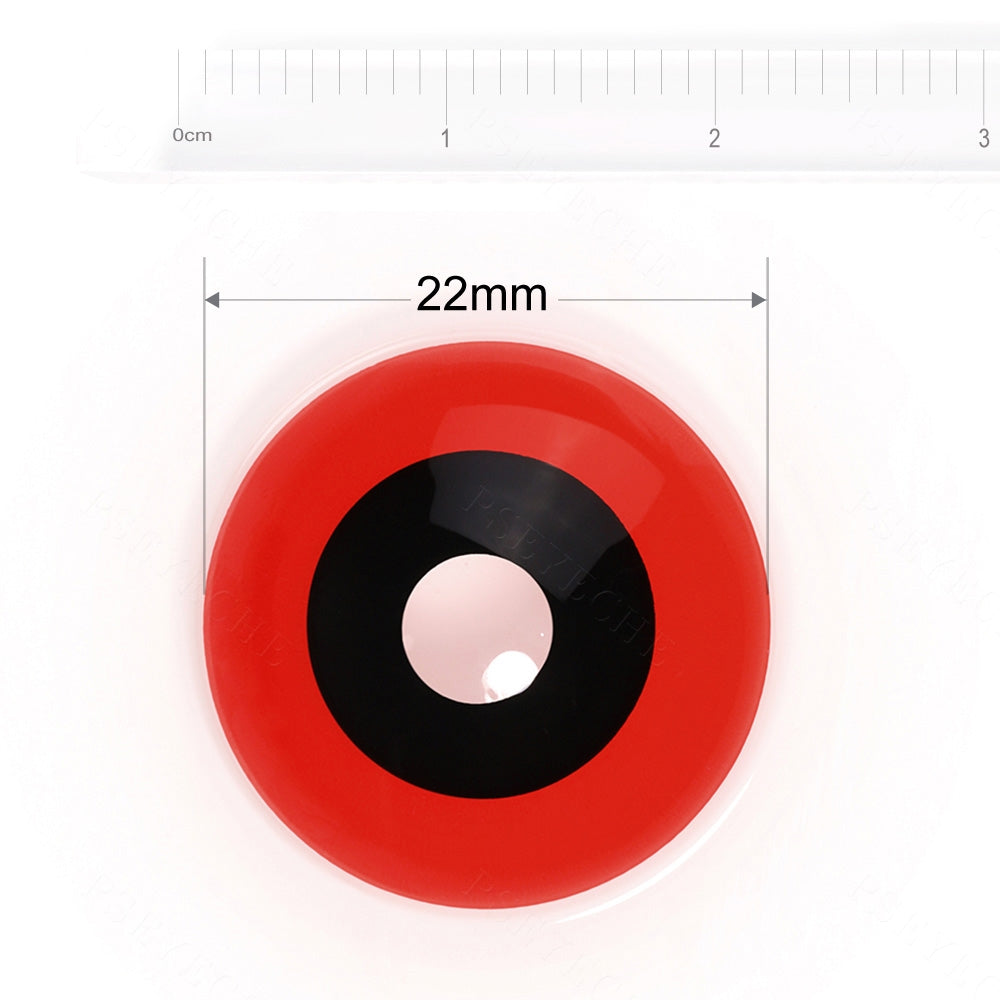 Red and Black Sclera Contacts - PsEYEche
