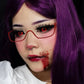 Jigsaw Black And Red Sclera Contacts