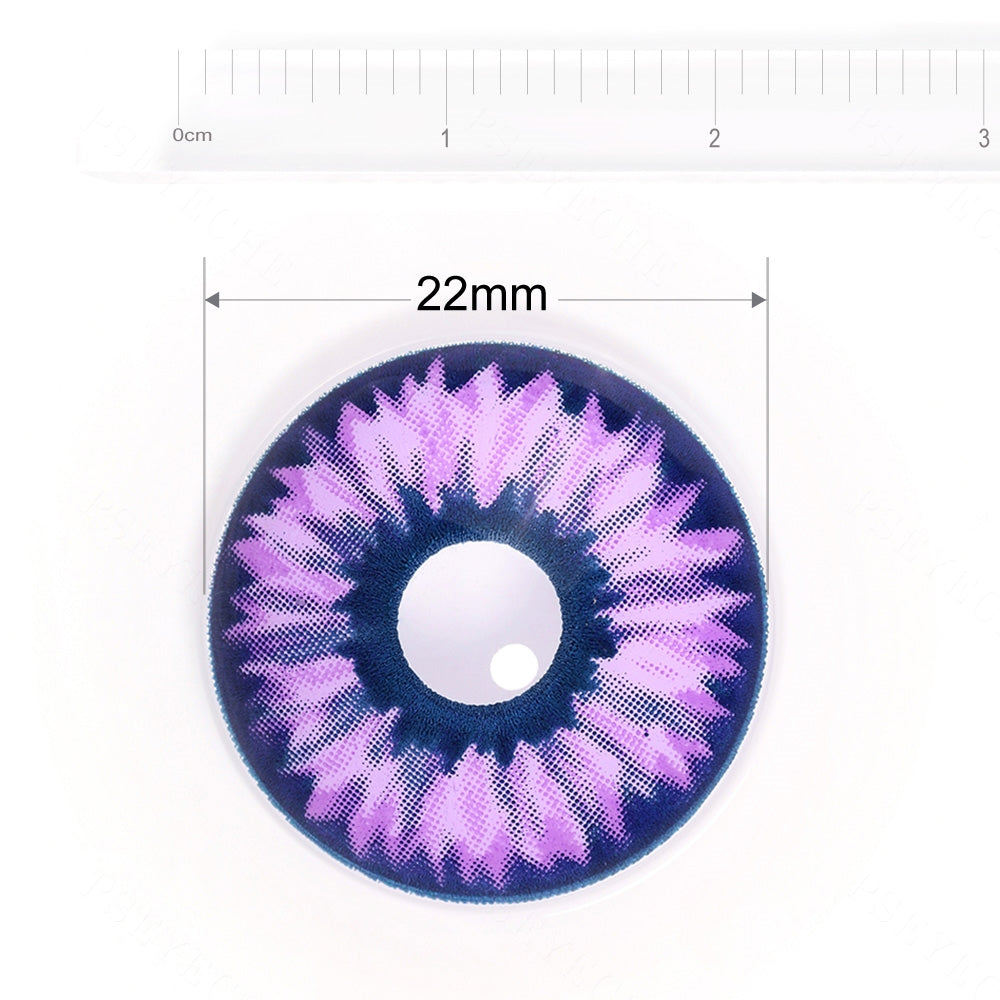 Purple Snowy Night Sclera Contacts - PsEYEche