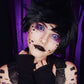 Purple Snowy Night Sclera Contacts