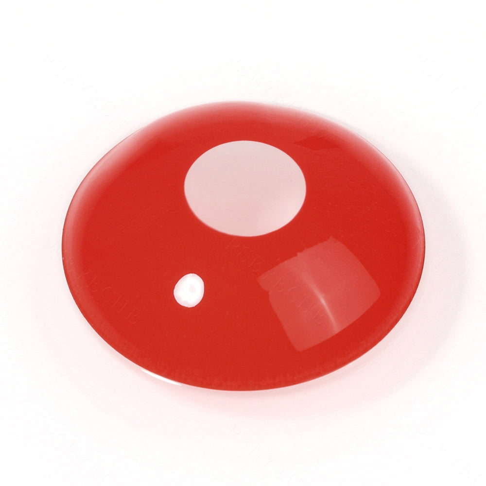 All Red Mini Sclera Contacts - PsEYEche