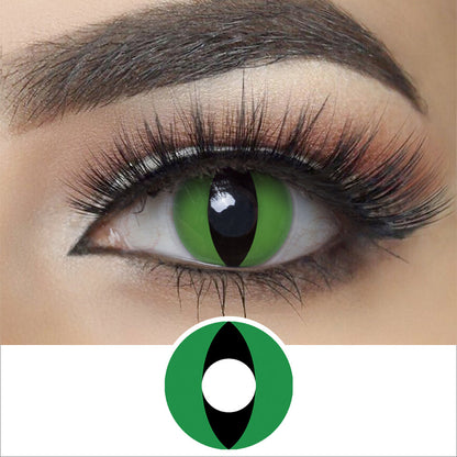 Green Cat Eye Contacts