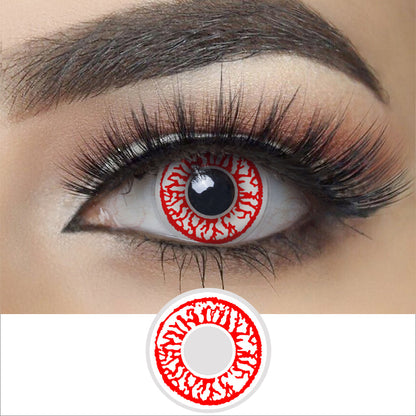 Red Bloodshot Contact Lenses