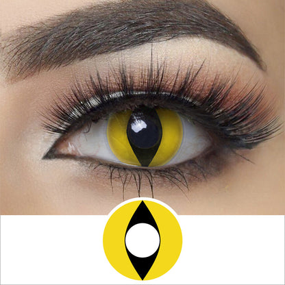 Yellow Cat Eye Contacts