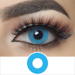 Solid Blue Contacts