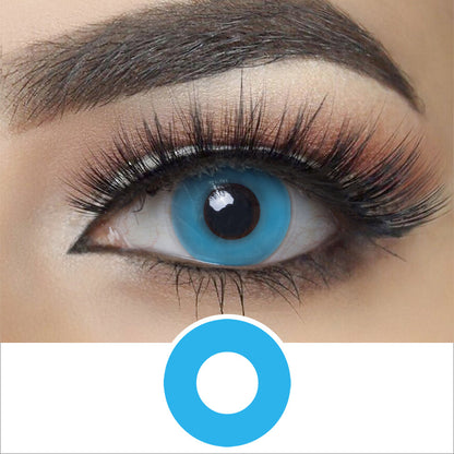 Solid Blue Contacts