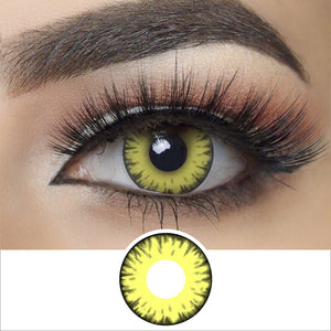 Moon Yellow Vampire Contacts