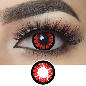 Glamor Red Contacts