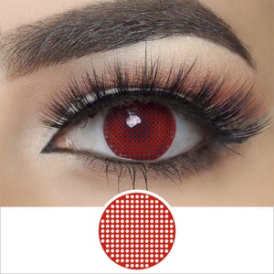 Red Mesh Contacts