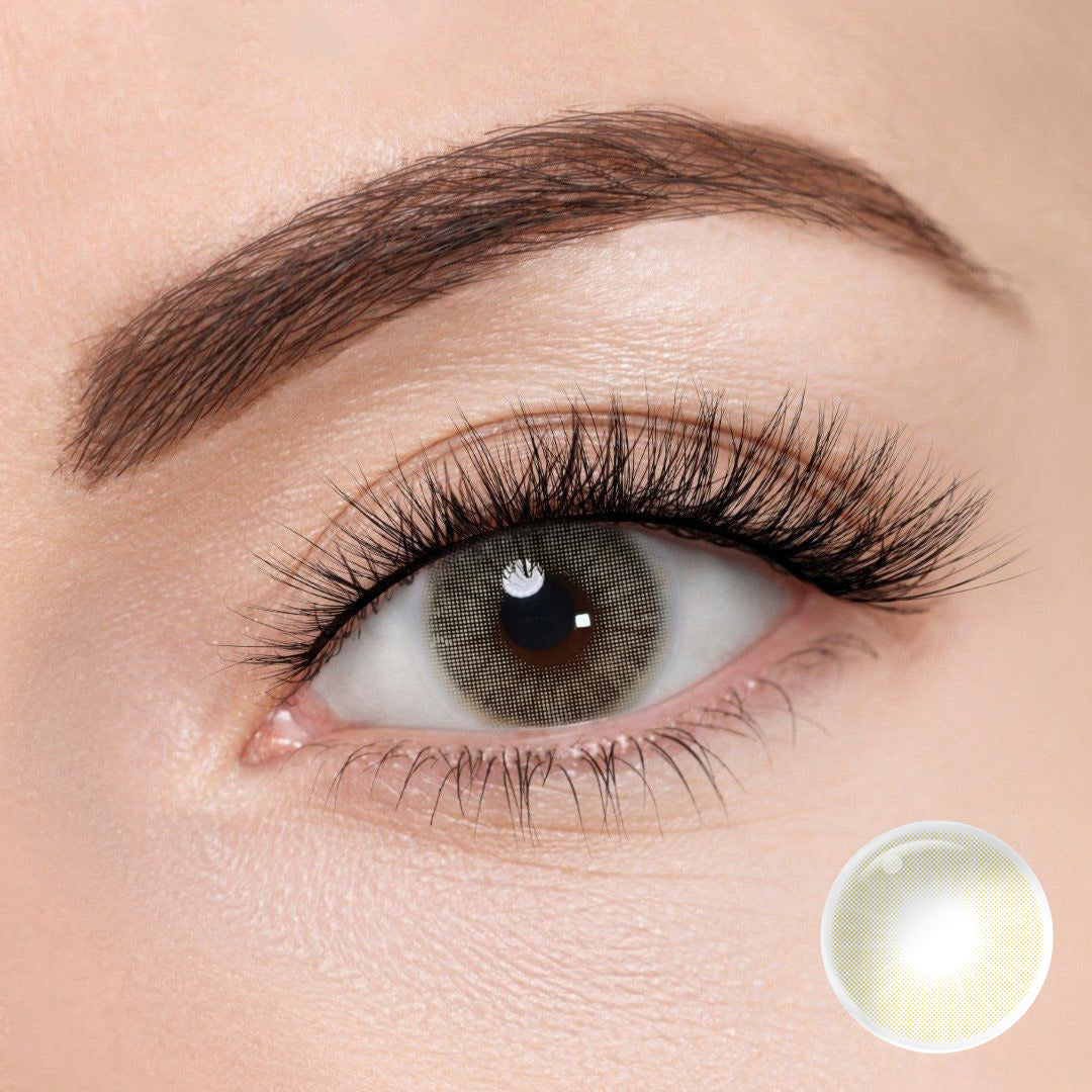 Hidrocor Mel Yellow Coloured Contacts | Yearly