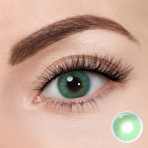 Hidrocor Emerald Green Coloured Contacts | Yearly