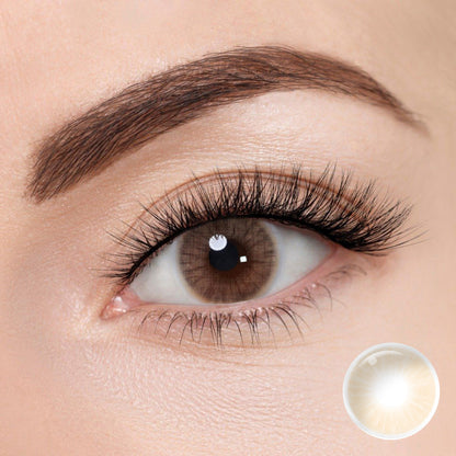 Hidrocor Avela Brown Coloured Contacts | Yearly