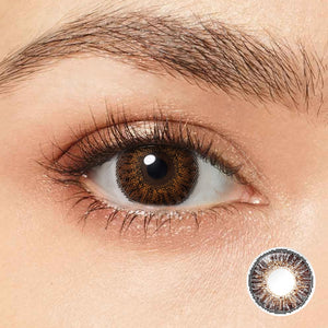 3 Tone Brown Coloured Contacts | Yearly