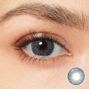 3 Tone Blue Coloured Contacts | Yearly