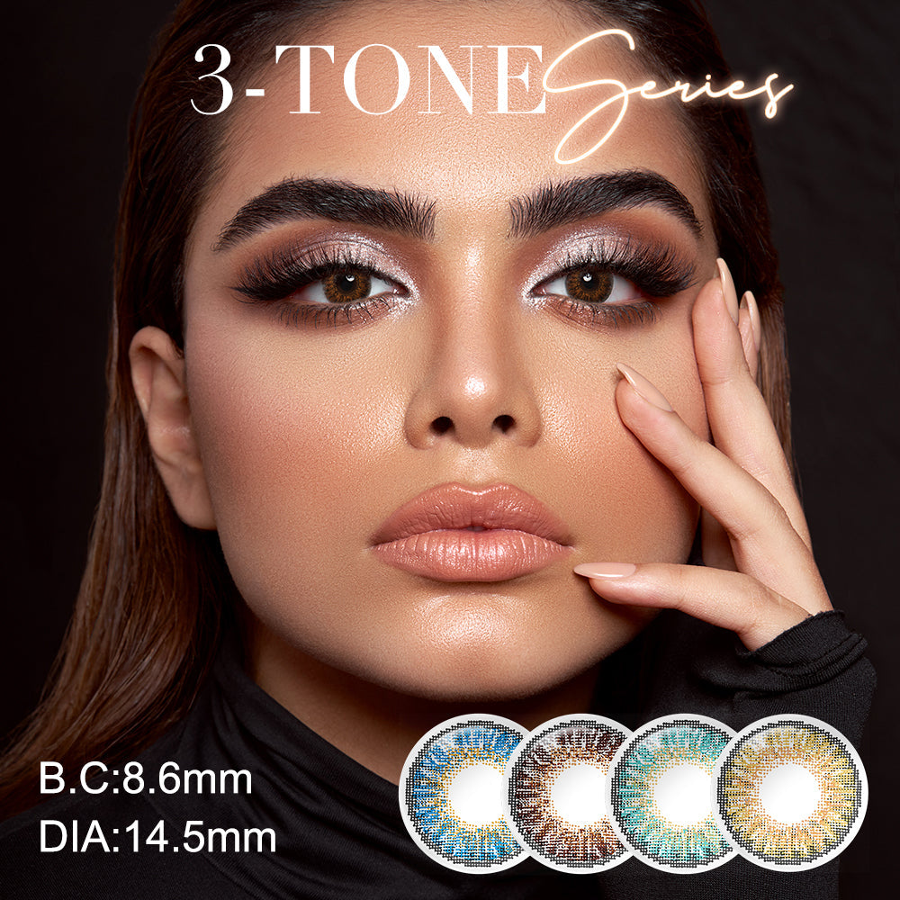 3 Tone Coloured Contacts | Yearly (All 12 Shades Access)