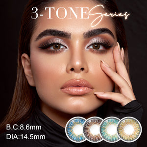 3 Tone Coloured Contacts | Yearly (All 12 Shades Access)