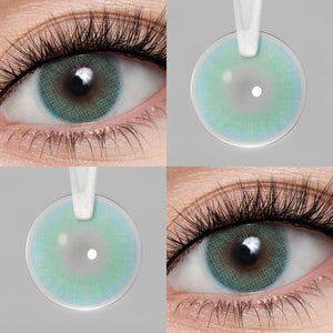 Hidrocor II Blue Coloured Contacts | Yearly