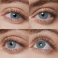 rio copacabana green colored contacts wearing effect drawing from different angle