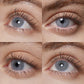 rio parati gray colored contacts wearing effect drawing from different angle