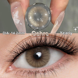 Rio Ochre Brown Coloured Contacts | Yearly