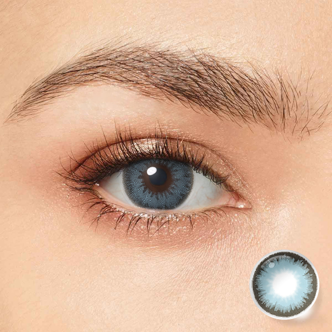 Diamond Pacific Blue Coloured Contacts | Yearly