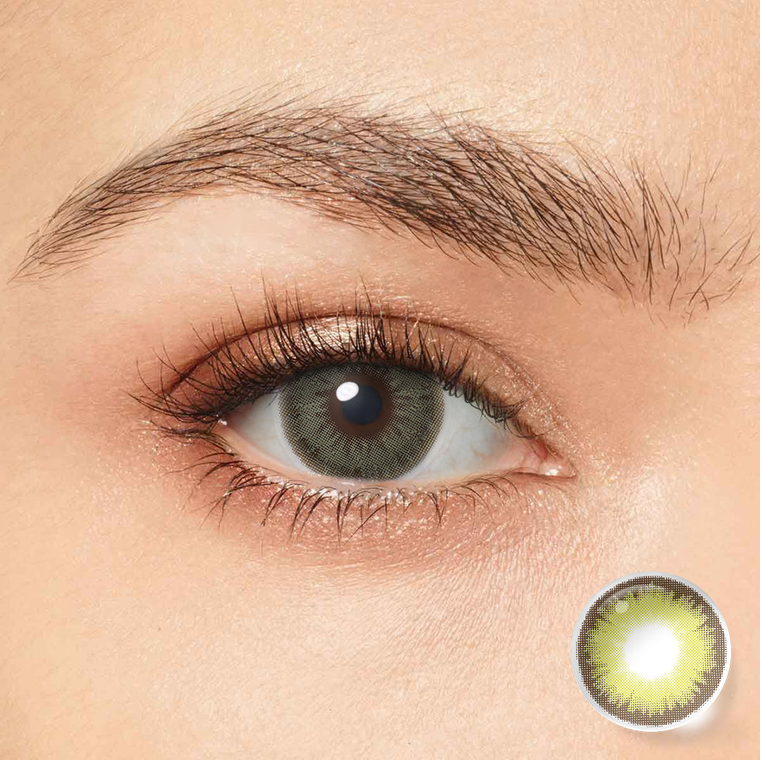 Diamond Caribbean Green Coloured Contacts | Yearly