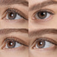 symphony 3con gray colored contacts wearing effect drawing from different angle