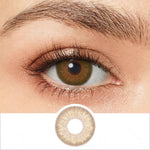 symphony 3con hazel colored contacts wearing effect drawing and plan lens
