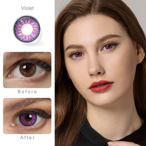 Nonno Violet Coloured Contacts | Yearly