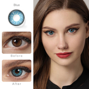 Nonno Blue Coloured Contacts | Yearly