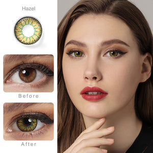 Nonno Hazel Coloured Contacts | Yearly