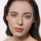 modelwearingfiesta jade colored contacts