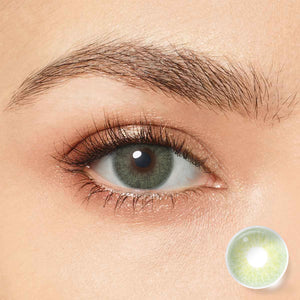 Cloud Green Coloured Contacts | Yearly