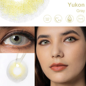 Yukon Gray Coloured Contacts | Yearly