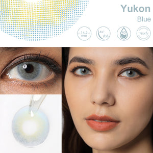 Yukon Blue Coloured Contacts | Yearly