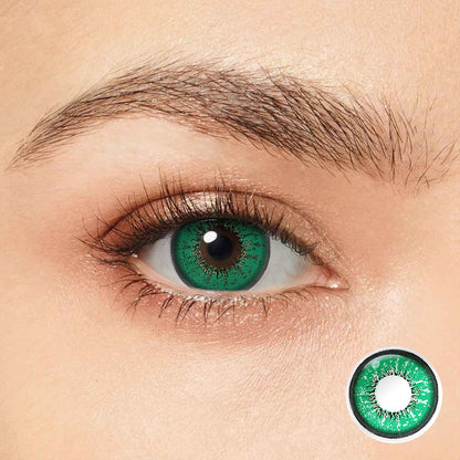 Flame Green Coloured Contacts | 6 Months