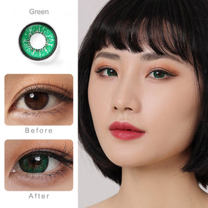 Flame Green Coloured Contacts | 6 Months