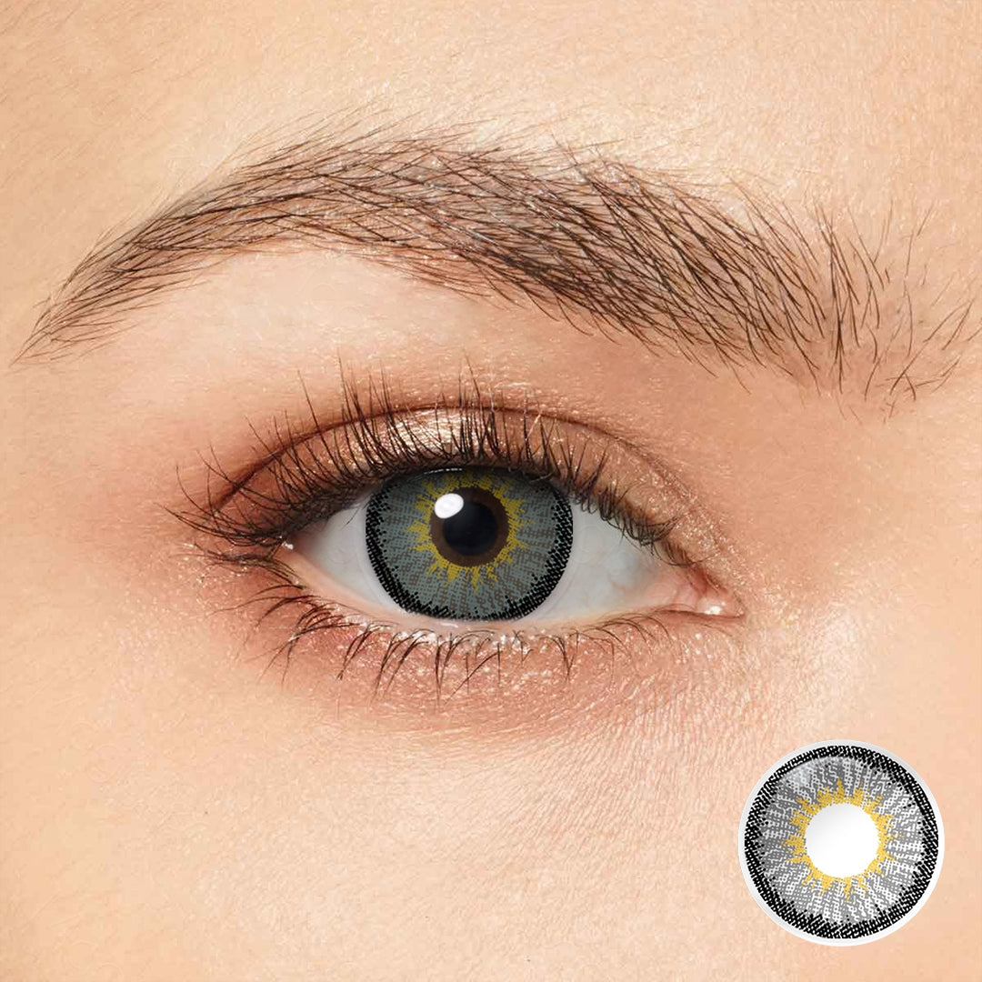 Neon Gray Coloured Contacts | 6 Months