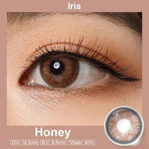 Iris Honey Coloured Contacts | 6 Months