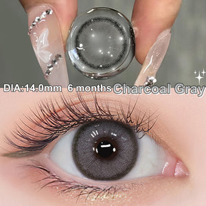 Roze Charcoal Gray Coloured Contacts | 6 Months