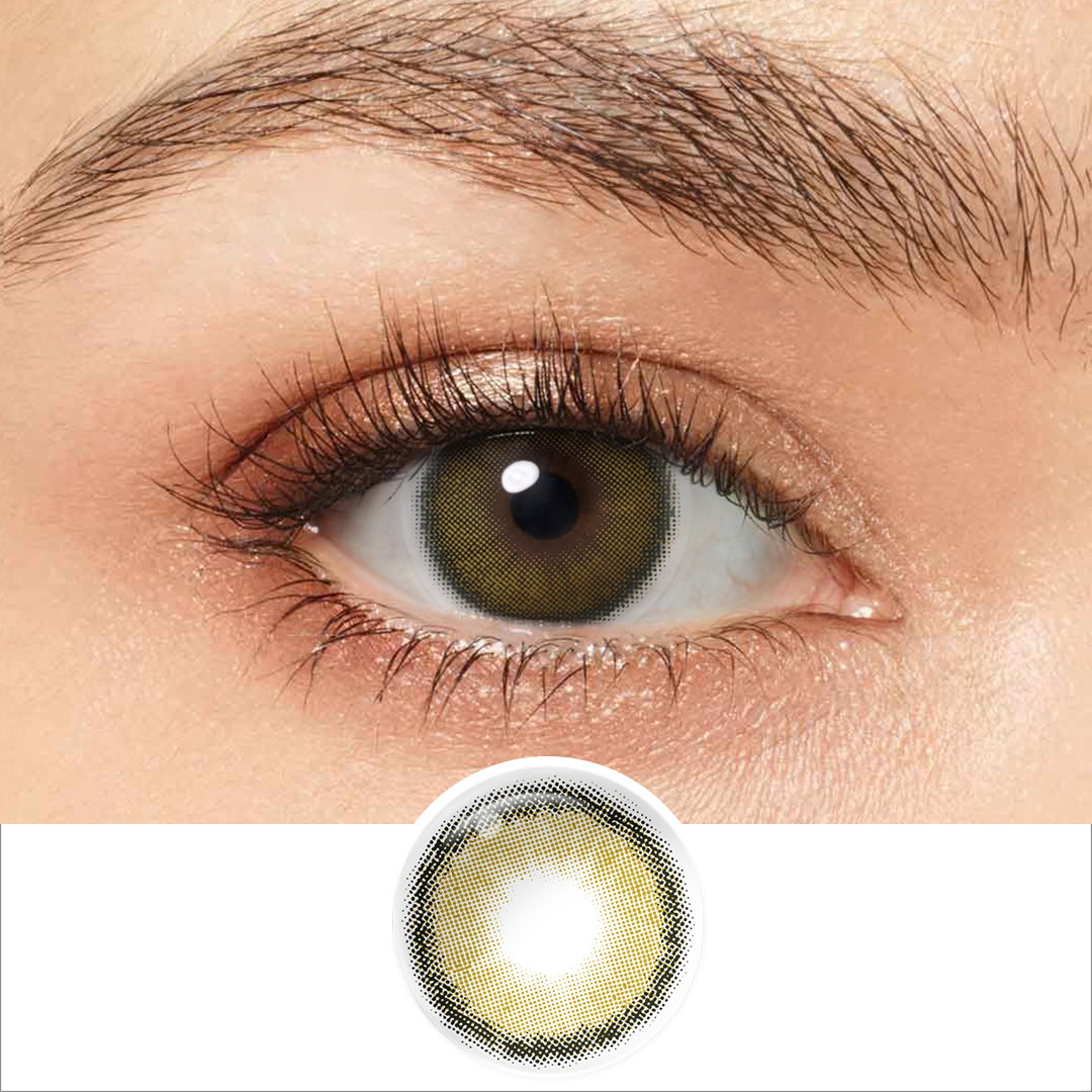 Roze Olive Green Coloured Contacts | 6 Months
