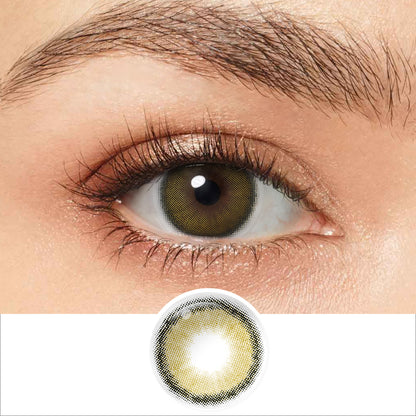 Roze Olive Green Coloured Contacts | 6 Months