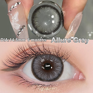 Diamond Allure Gray Coloured Contacts | 6 Months