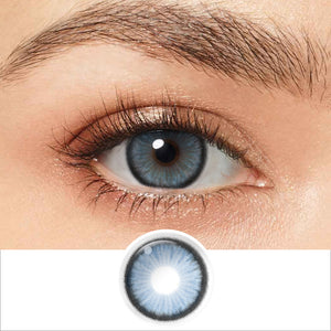 Diamond Pacific Blue Coloured Contacts | 6 Months