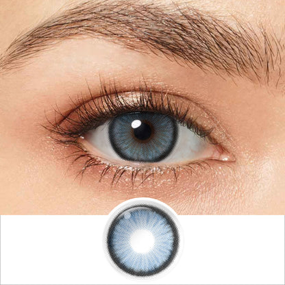 Diamond Pacific Blue Coloured Contacts | 6 Months