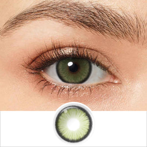 Diamond Ever Green Coloured Contacts | 6 Months