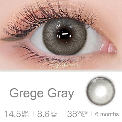 Luna Grege Gray Coloured Contacts | 6 Months