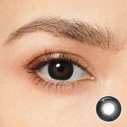 NILS Black Coloured Contacts | 6 Months
